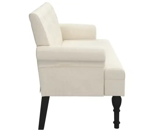 Sols Ar Atzveltni, 120X62X75,5 Cm, Lins Vidaxl