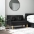 Sols Ar Spilveniem, 113X64,5X75,5 Cm, Melns Audums Vidaxl