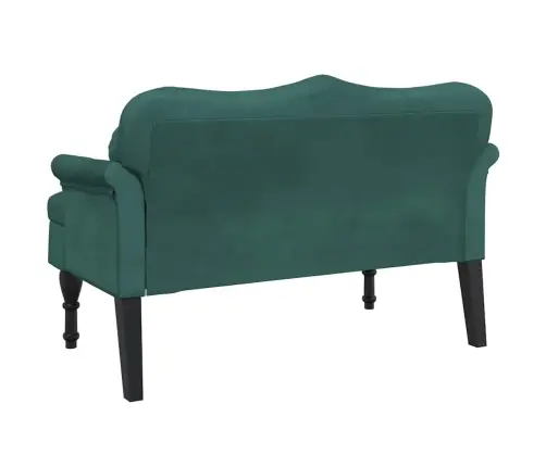 Sols Ar Spilveniem, Tumši Zaļš, 120,5X65X75 Cm, Samts Vidaxl