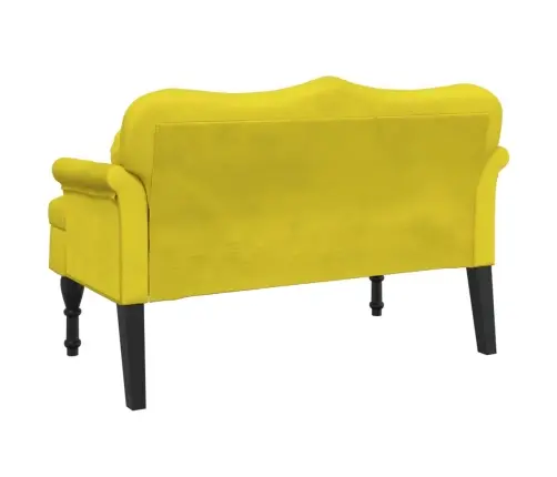 Sols Ar Spilveniem, Dzeltens, 120,5X65X75 Cm, Samts Vidaxl