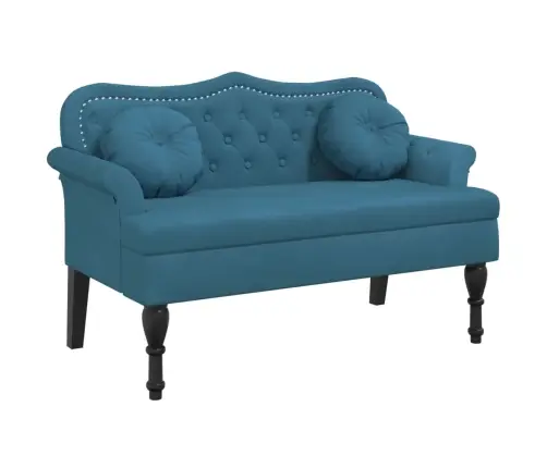 Pink Koos Patjadega, Sinine, 120,5 X 65 X 75 cm Samet