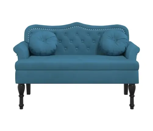 Pink Koos Patjadega, Sinine, 120,5 X 65 X 75 cm Samet