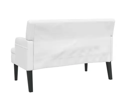 Suoliukas Su Atlošu, Baltas, 112X65,5X75cm Dirbtinė Oda