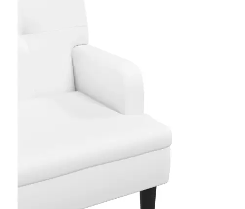 Suoliukas Su Atlošu, Baltas, 112X65,5X75cm Dirbtinė Oda