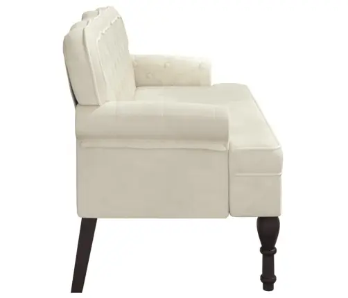 Seljatoega Pink, Kreemjas, 119,5 X 64,5 X 75 cm Samet