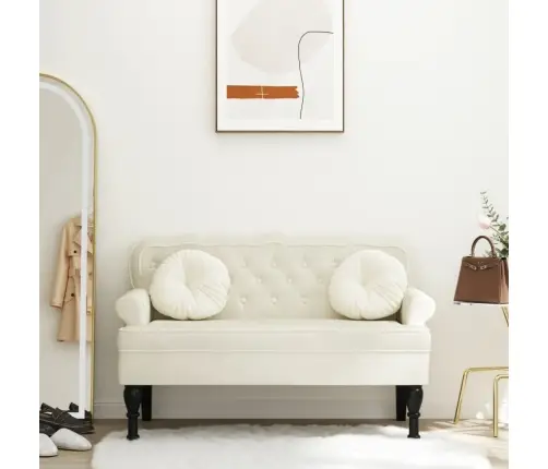 Seljatoega Pink, Kreemjas, 119,5 X 64,5 X 75 cm Samet