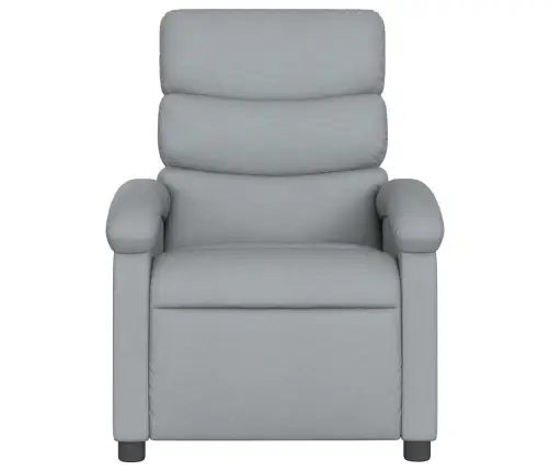 Atpūtas Krēsls, Atgāžams, Gaiši Pelēks Audums Vidaxl