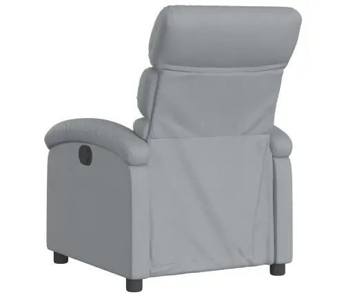 Atpūtas Krēsls, Atgāžams, Gaiši Pelēks Audums Vidaxl