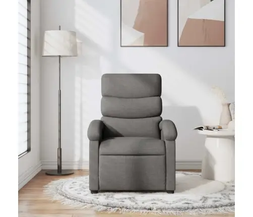 Atlošiamas Krėslas, Tamsiai Pilkos Spalvos, Audinys