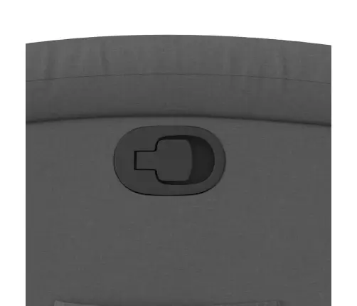 Atlošiamas Krėslas, Tamsiai Pilkos Spalvos, Audinys