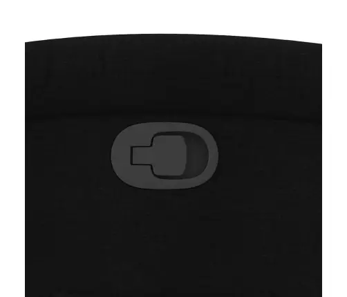 Atpūtas Krēsls, Atgāžams, Melns Audums Vidaxl