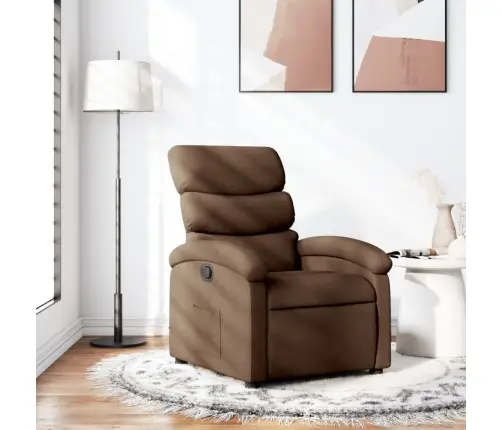 Atpūtas Krēsls, Atgāžams, Brūns Audums Vidaxl