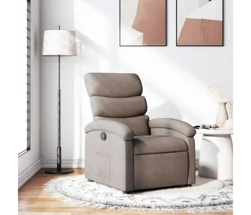 Atlošiamas Krėslas, Taupe Spalvos, Audinys