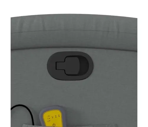 Masāžas Krēsls, Atgāžams, Tumši Pelēks Audums Vidaxl