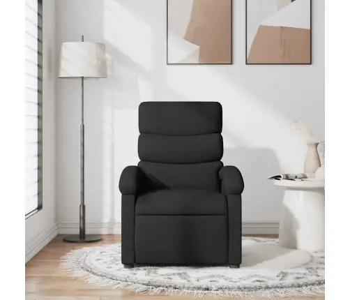 Masāžas Krēsls, Atgāžams, Melns Audums Vidaxl