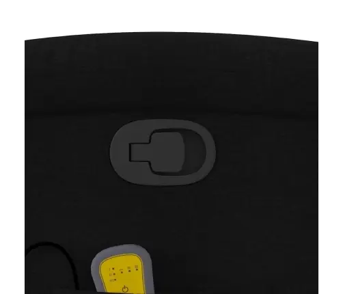 Masāžas Krēsls, Atgāžams, Melns Audums Vidaxl