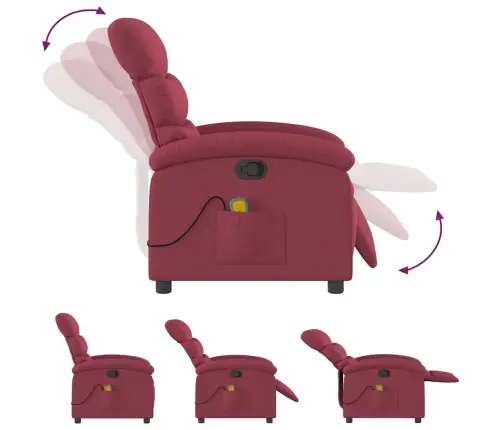 Massaažitool, Veinipunane, Kangas