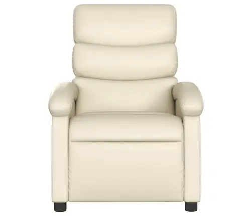 Atpūtas Krēsls, Atgāžams, Krēmkrāsas Mākslīgā Āda Vidaxl