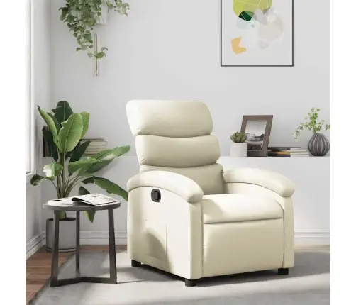 Atpūtas Krēsls, Atgāžams, Krēmkrāsas Mākslīgā Āda Vidaxl