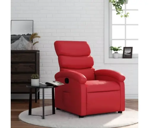 Atpūtas Krēsls, Atgāžams, Sarkana Mākslīgā Āda Vidaxl Atpūtas Krēsls, Atgāžams, Sarkana Mākslīgā Āda Vidaxl