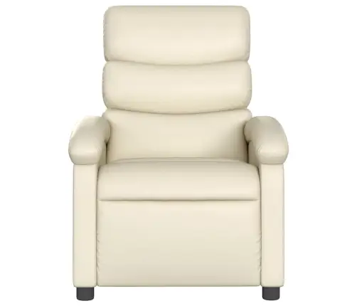 Masāžas Krēsls, Atgāžams, Krēmkrāsas Mākslīgā Āda Vidaxl