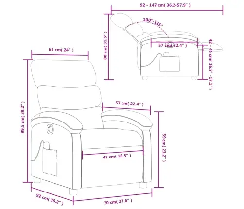 Masāžas Krēsls, Brūna Mākslīgā Āda Vidaxl