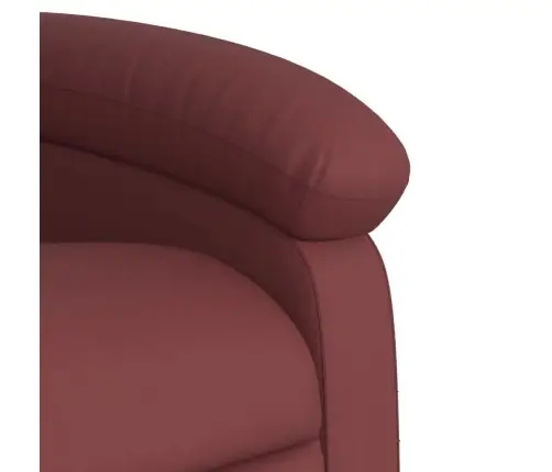 Atlošiamas Masažinis Krėslas, Raudonojo Vyno, Dirbtinė Oda