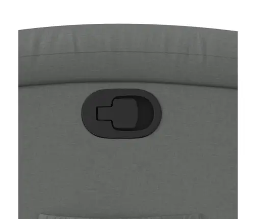 Atpūtas Krēsls, Atgāžams, Tumši Pelēks Audums Vidaxl