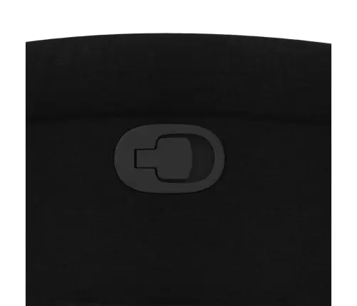 Atpūtas Krēsls, Atgāžams, Melns Audums Vidaxl