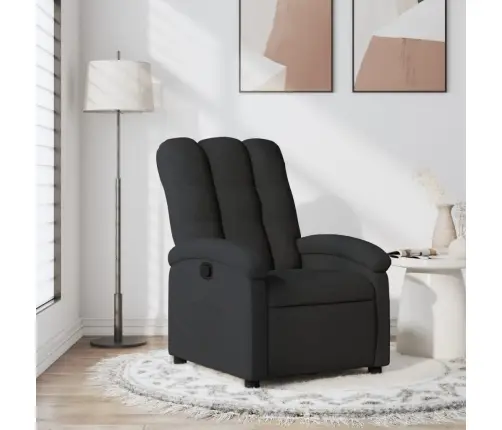 Atpūtas Krēsls, Atgāžams, Melns Audums Vidaxl