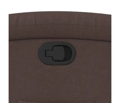 Atpūtas Krēsls, Atgāžams, Tumši Brūns Audums Vidaxl