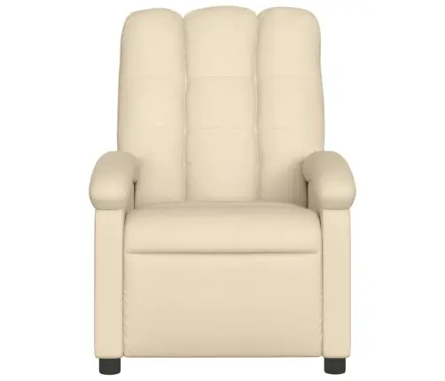 Atpūtas Krēsls, Atgāžams, Krēmkrāsas Audums Vidaxl