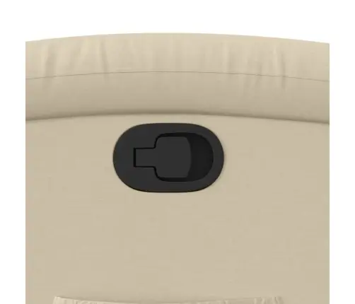 Atpūtas Krēsls, Atgāžams, Krēmkrāsas Audums Vidaxl