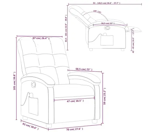 Masāžas Krēsls, Atgāžams, Brūns Audums Vidaxl Masāžas Krēsls, Atgāžams, Brūns Audums Vidaxl
