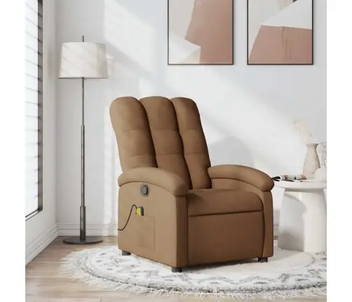 Masāžas Krēsls, Atgāžams, Brūns Audums Vidaxl Masāžas Krēsls, Atgāžams, Brūns Audums Vidaxl