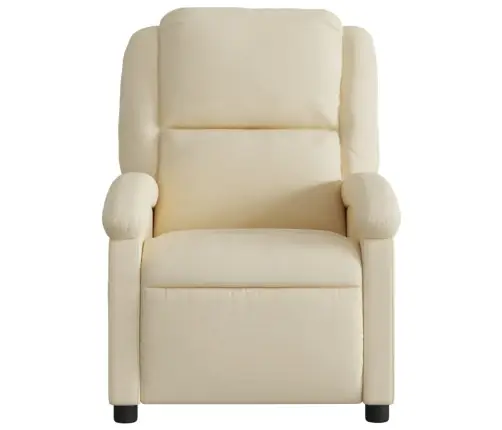 Atpūtas Krēsls, Atgāžams, Krēmkrāsas Audums Vidaxl