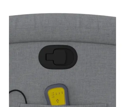 Masāžas Krēsls, Atgāžams, Gaiši Pelēks Audums Vidaxl Masāžas Krēsls, Atgāžams, Gaiši Pelēks Audums Vidaxl