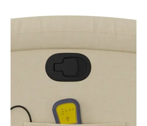 Masāžas Krēsls, Atgāžams, Krēmkrāsas Audums Vidaxl Masāžas Krēsls, Atgāžams, Krēmkrāsas Audums Vidaxl