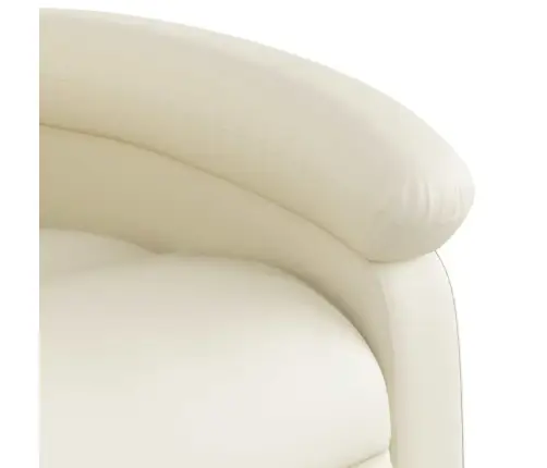 Atpūtas Krēsls, Atgāžams, Krēmkrāsas Mākslīgā Āda Vidaxl