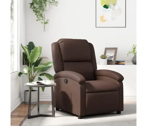 Atpūtas Krēsls, Atgāžams, Brūna Mākslīgā Āda Vidaxl
