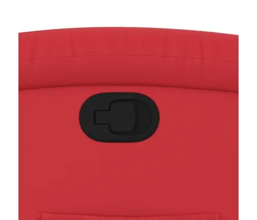 Atpūtas Krēsls, Atgāžams, Sarkana Mākslīgā Āda Vidaxl