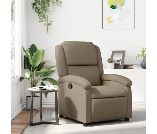 Atlošiamas Krėslas, Kapučino Spalvos, Dirbtinė Oda