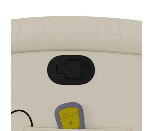 Masāžas Krēsls, Atgāžams, Krēmkrāsas Mākslīgā Āda Vidaxl