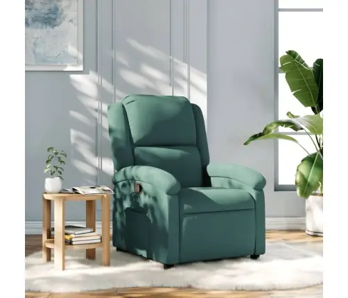 Atpūtas Krēsls, Atgāžams, Tumši Zaļš Samts Vidaxl Atpūtas Krēsls, Atgāžams, Tumši Zaļš Samts Vidaxl