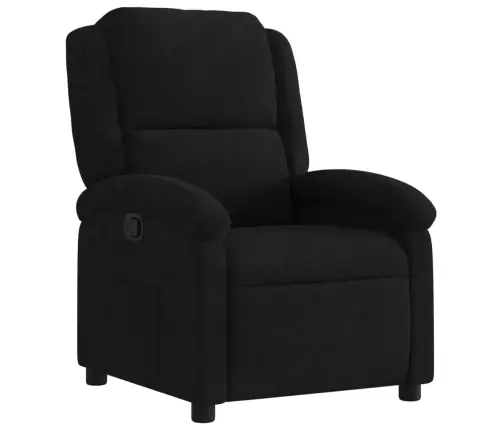 Atpūtas Krēsls, Atgāžams, Melns Samts Vidaxl