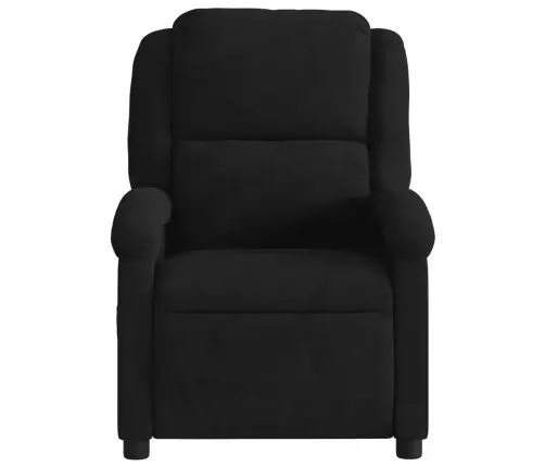 Atpūtas Krēsls, Atgāžams, Melns Samts Vidaxl