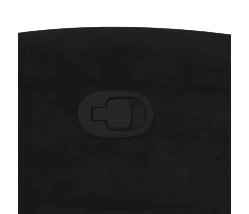 Atpūtas Krēsls, Atgāžams, Melns Samts Vidaxl