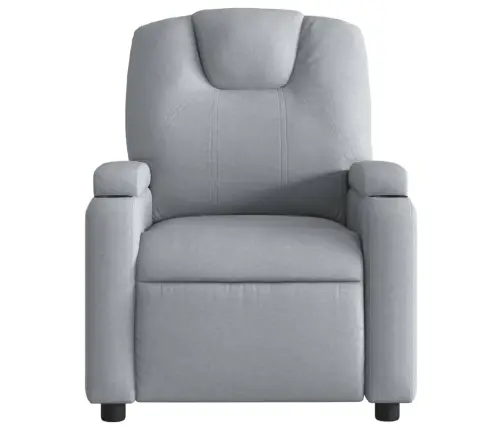 Atpūtas Krēsls, Atgāžams, Gaiši Pelēks Audums Vidaxl