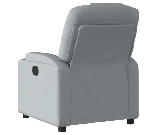 Atpūtas Krēsls, Atgāžams, Gaiši Pelēks Audums Vidaxl