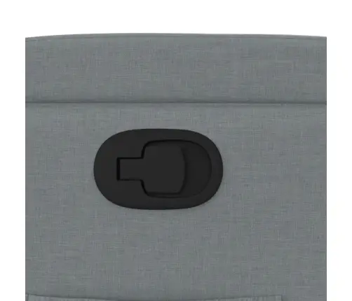 Atpūtas Krēsls, Atgāžams, Gaiši Pelēks Audums Vidaxl